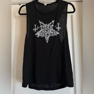 ~SOLD~Dark Funeral Band Black Sleeveless Graphic Tank Top
